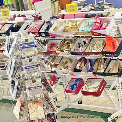 Double Sided Shoe Display